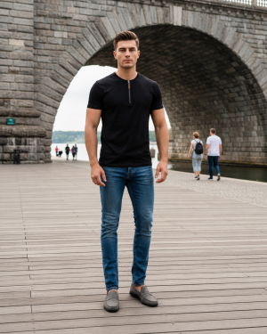 Henley Zipper