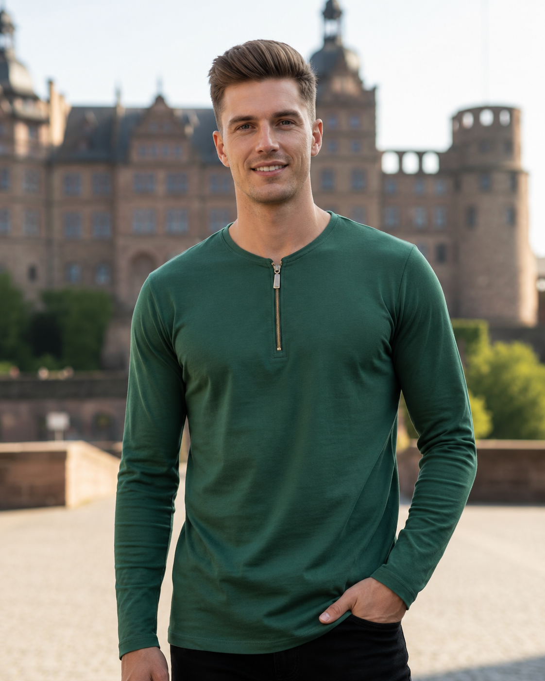 Henley Zipper