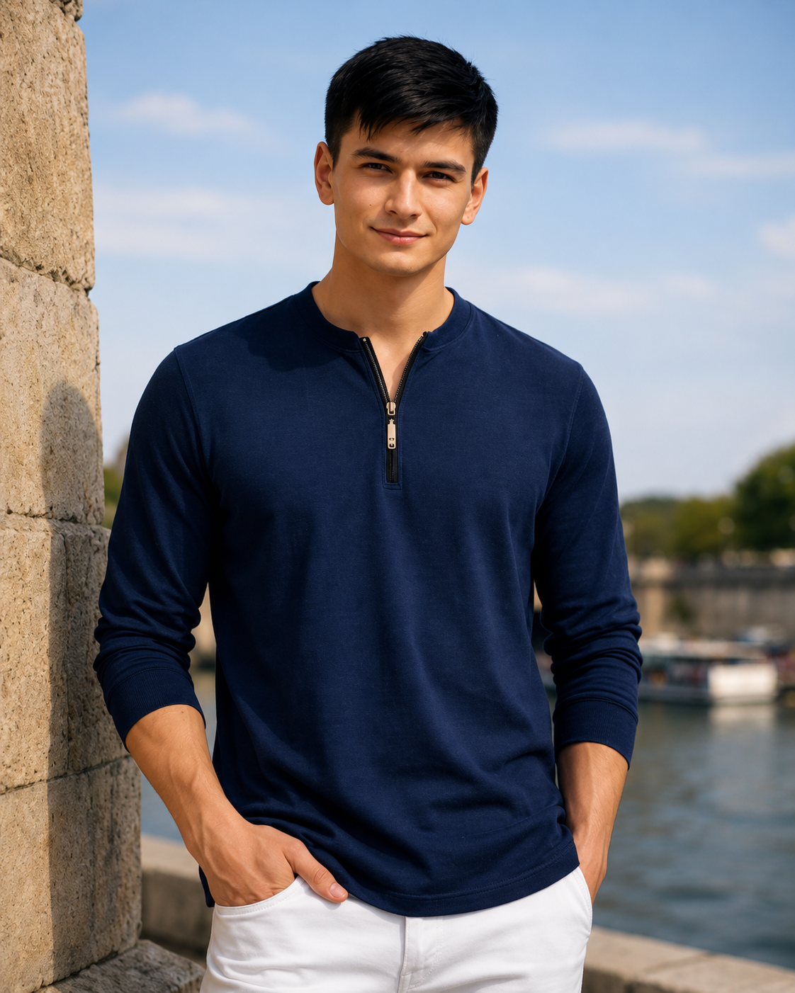 Henley Zipper