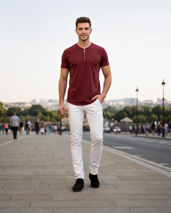 Henley Zipper