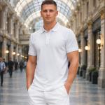 Mens Polo - Half Sleeves – “Core White”