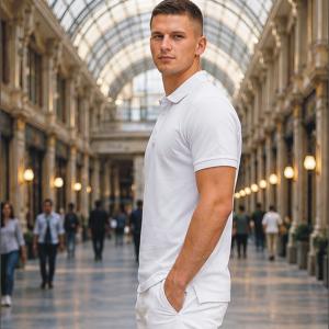 Mens Polo - Half Sleeves – “Core White”