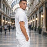 Mens Polo - Half Sleeves – “Core White”